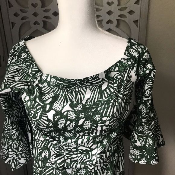 H&M Summer Dress Off-shoulder Sz 6 - Picture 2 of 9